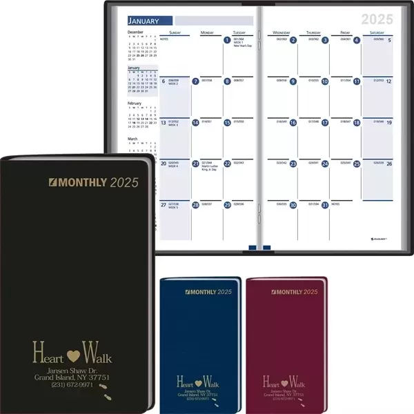 Monthly pocket planner with