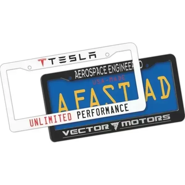 Deluxe car license plate