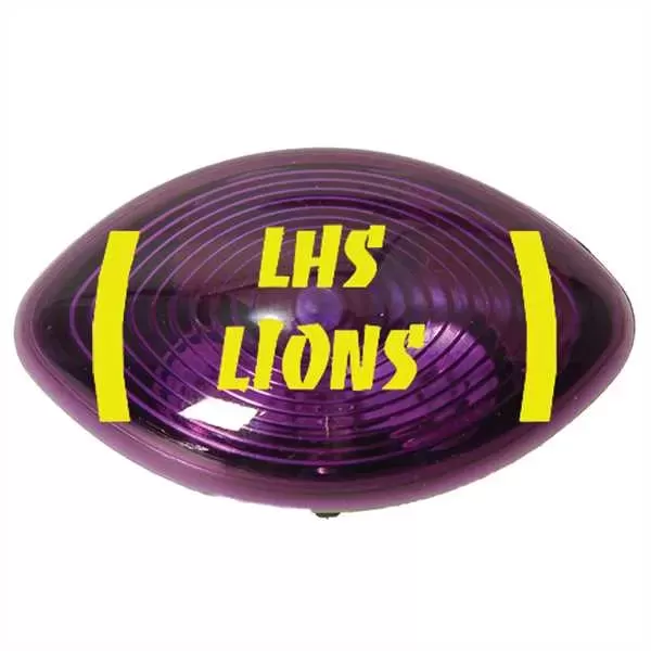 Translucent purple football strobe
