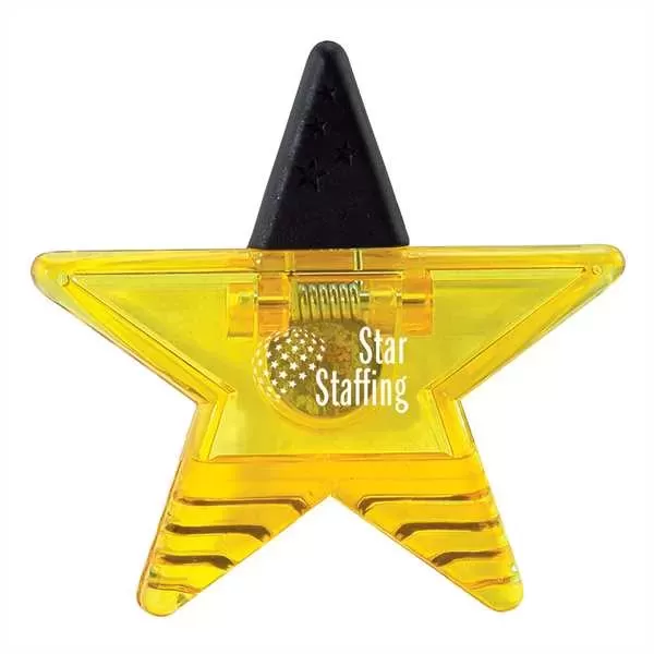 Star shaped magnetic clip