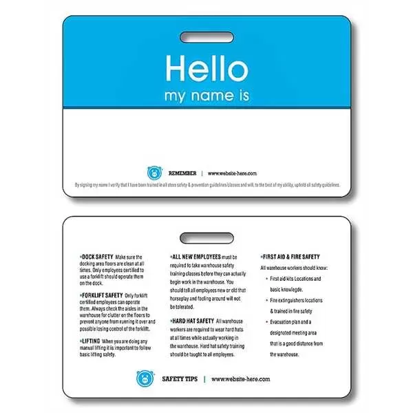 Plastic I.D./Wallet Card with