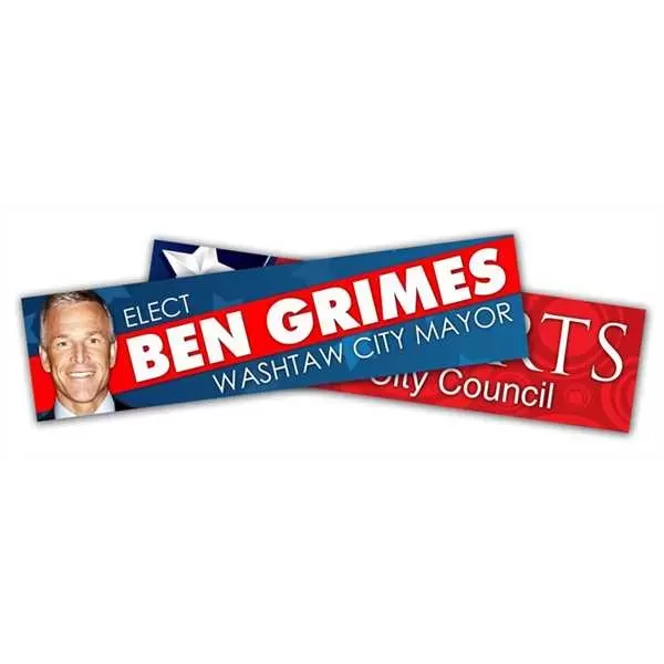 Political Campaign Bumper Sticker
