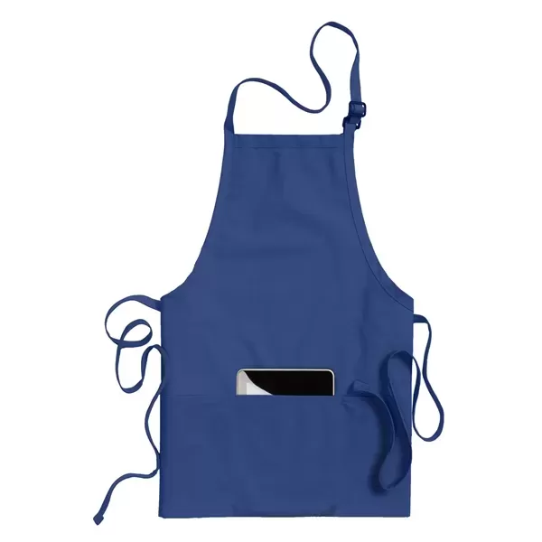 Three-Pocket Bib Apron. 