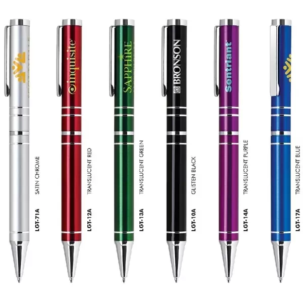 Aluminum twist-action ballpoint pen