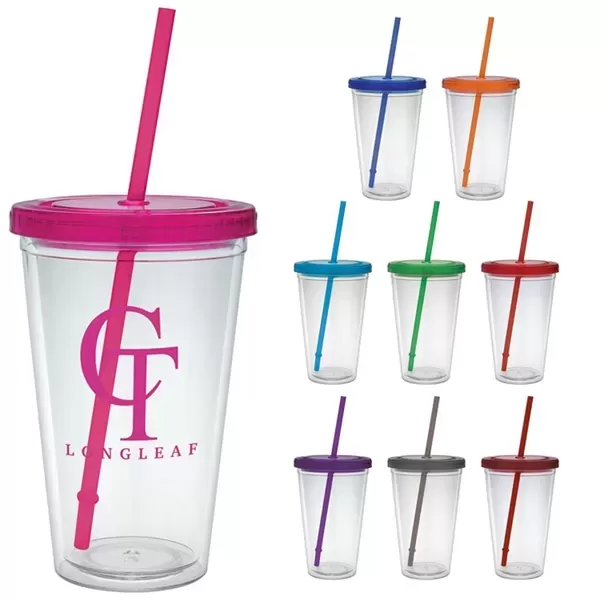 16 oz. clear tumbler