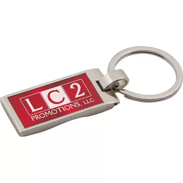 Metal key tag with