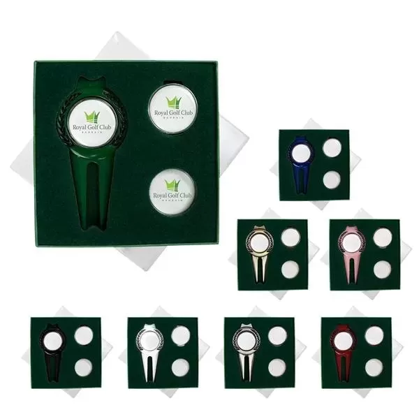 Golf-themed gift set with