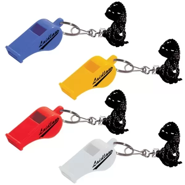 Whistle key tag with