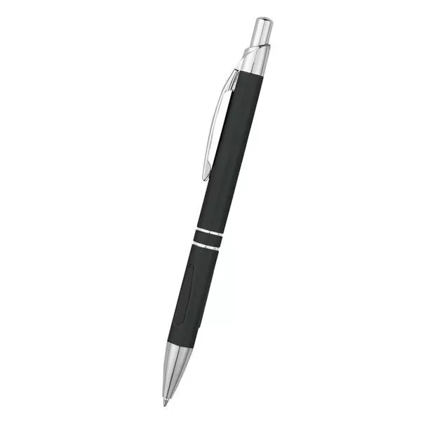 Aluminum pen with rubber