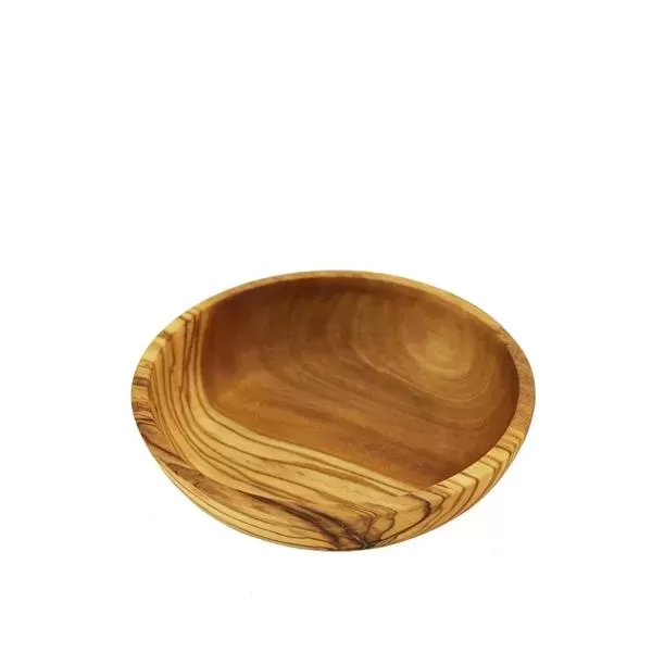 Small olivewood condiment bowl.