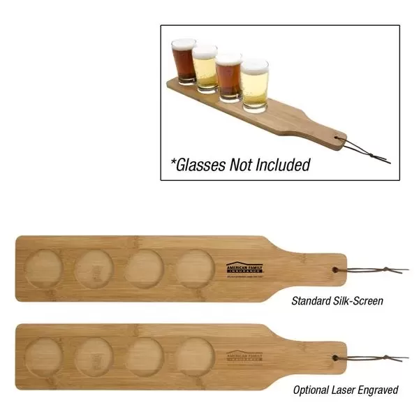 Bamboo flight paddle that