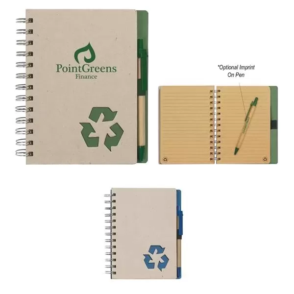 Eco-friendly spiral notebook and