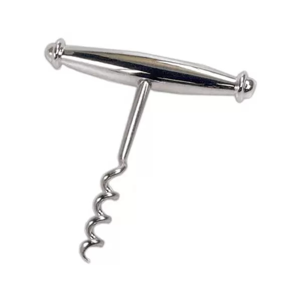 Corkscrew with pearl silver