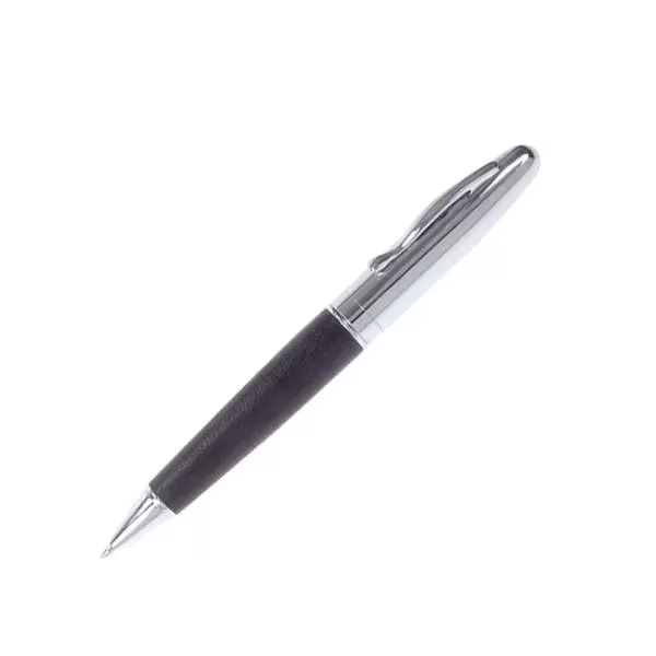 Leather ball pen, shiny