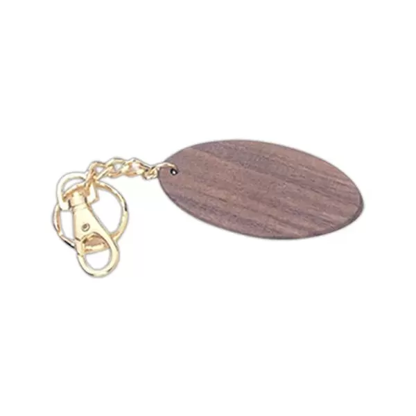 Oval shape wood key