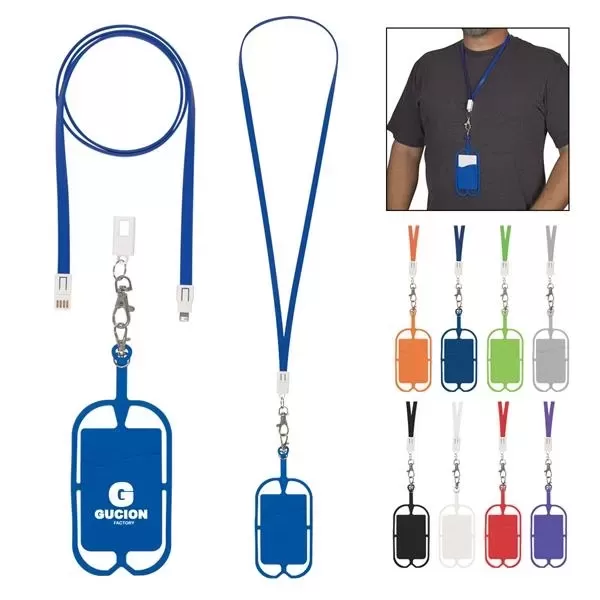 2-in-1 charging cable lanyard