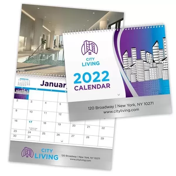 Custom wall calendar with