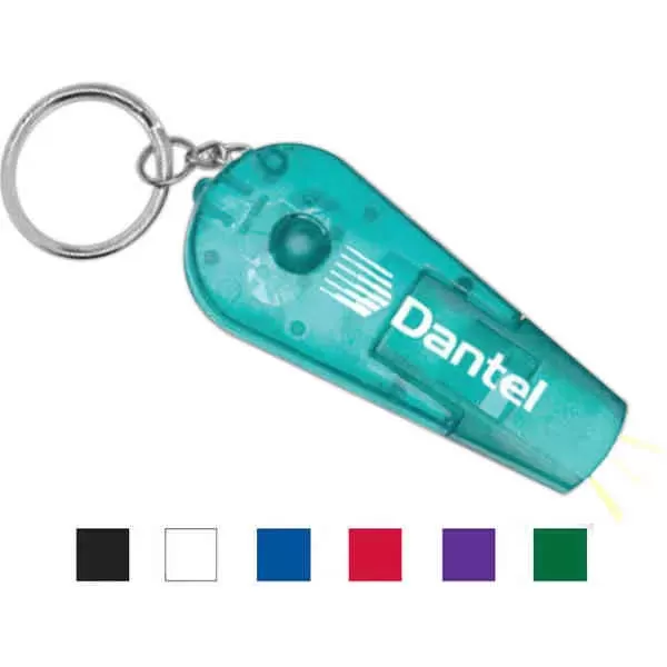 Safety whistle with a