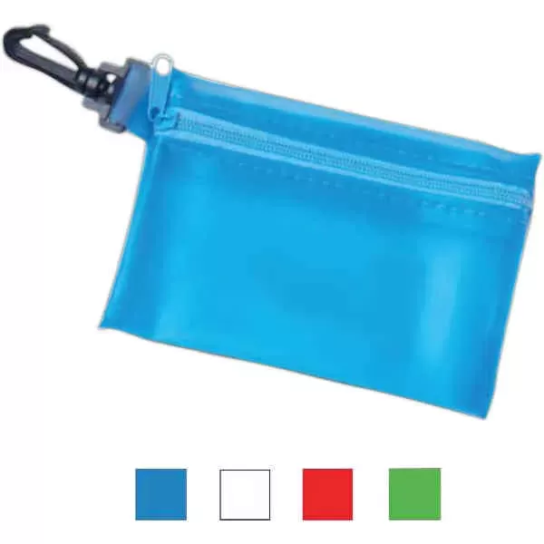 Zippered pouch with hook
