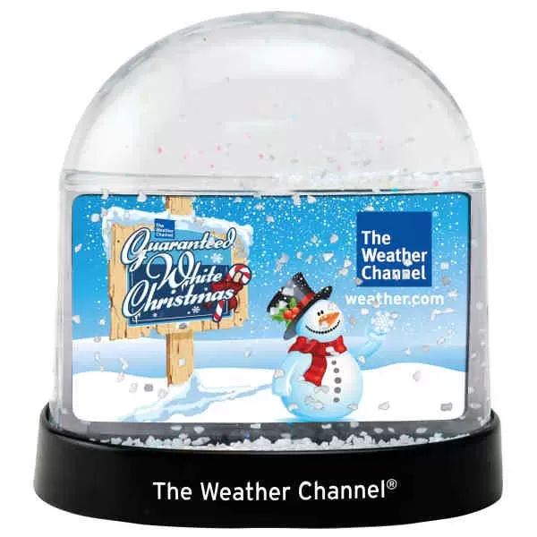 Snow globe with clear