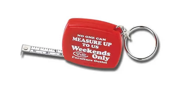 Tape measure key tag