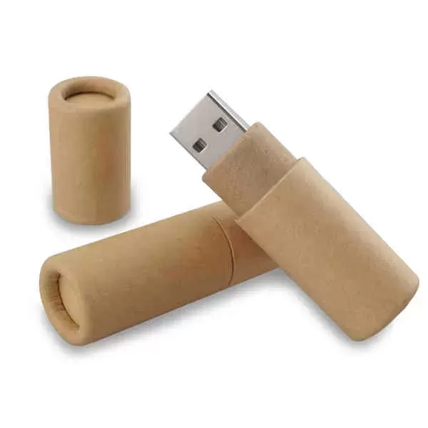 Cylindrical-shaped USB flash drive