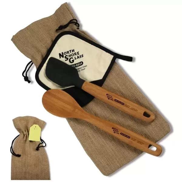 Burlap Culinary Set