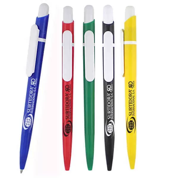 Solid color plastic pen