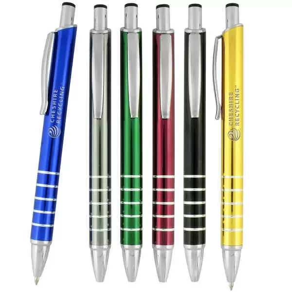 Metal pen with chrome