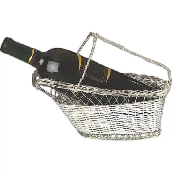 Wine bottle cradle allows