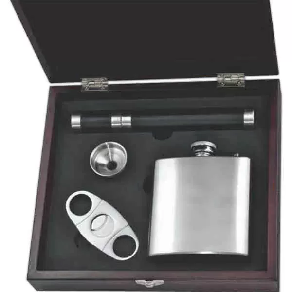 Stainless steel cigar set