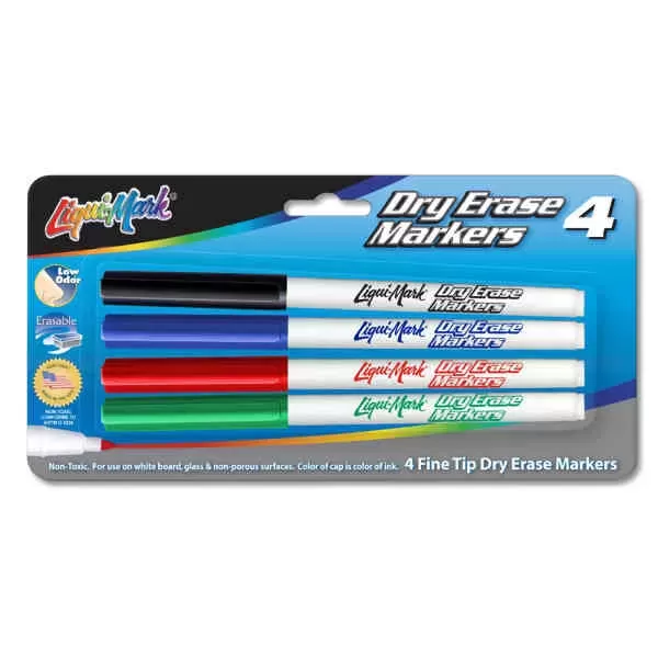 4 Pack Dry Erase