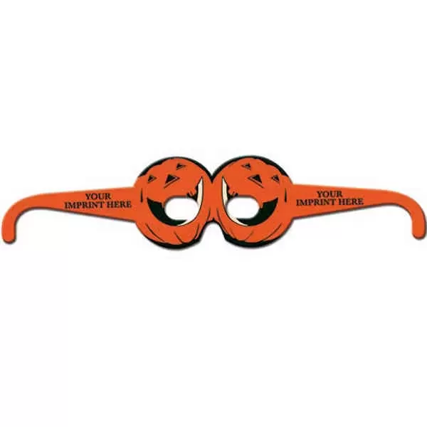 Preprinted round pumpkin glasses