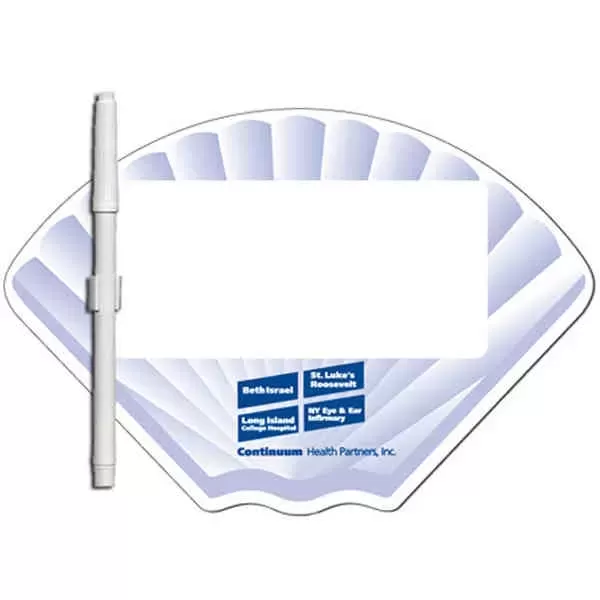 Shell shaped dry erase