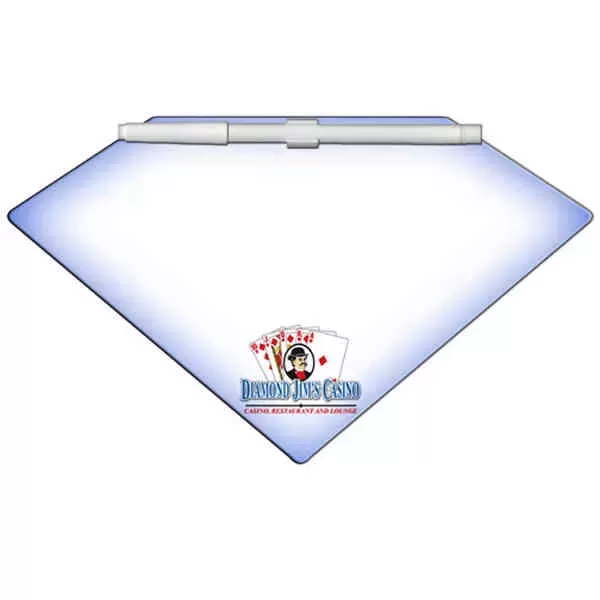 Diamond shaped dry erase