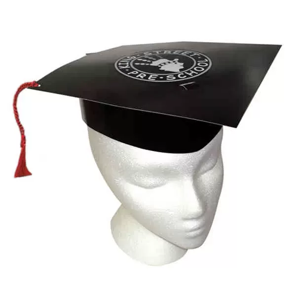 Graduation hat made of