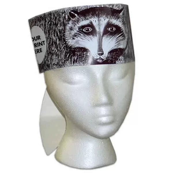 Raccoon hat made from