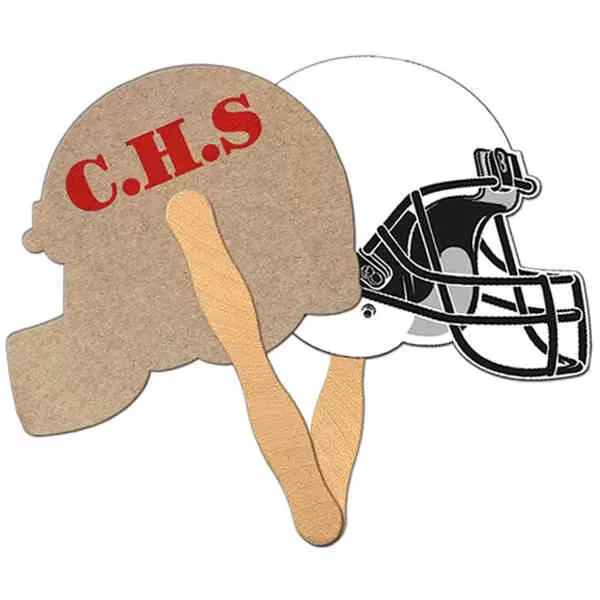 Sports helmet shaped fan