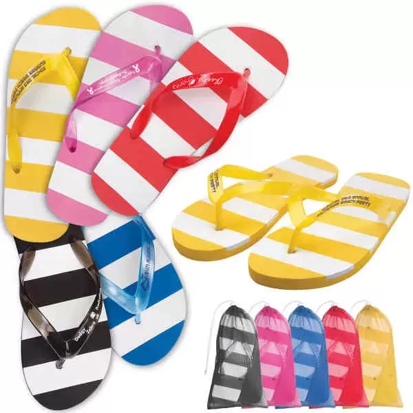 Customizable, adult-sized flip flops