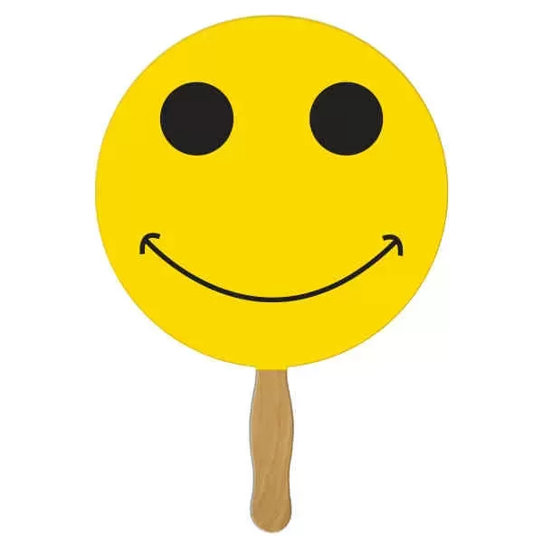 Smiley face shaped fan