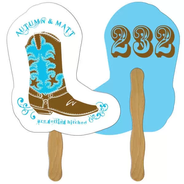 Digital printed boot shape