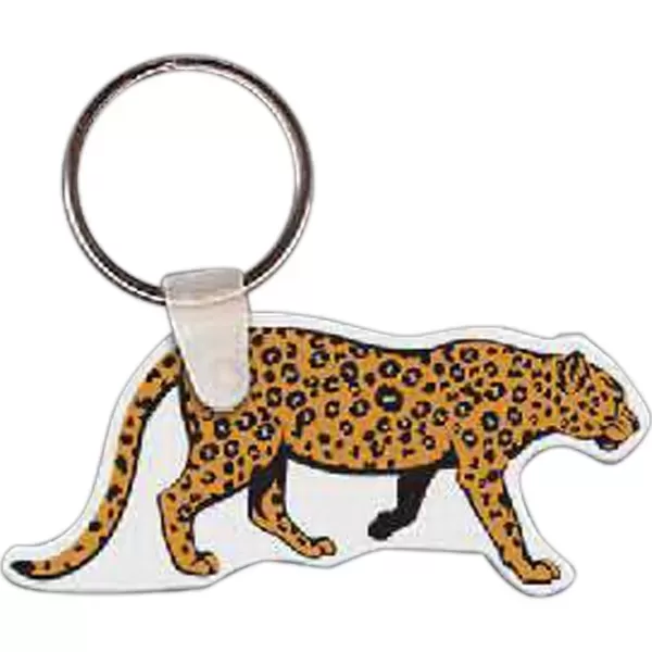 Leopard shaped key tag