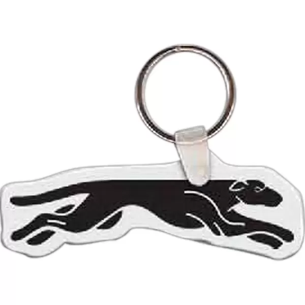 Greyhound-shaped key tag, 3.18