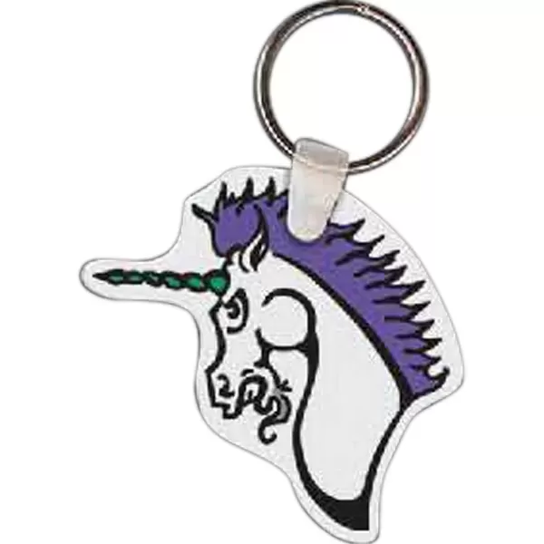 Unicorn shaped key tag,