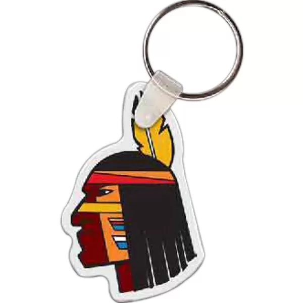 Indian mascot key tag