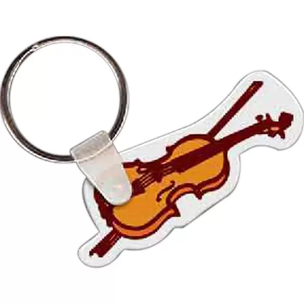 Violin shaped key tag