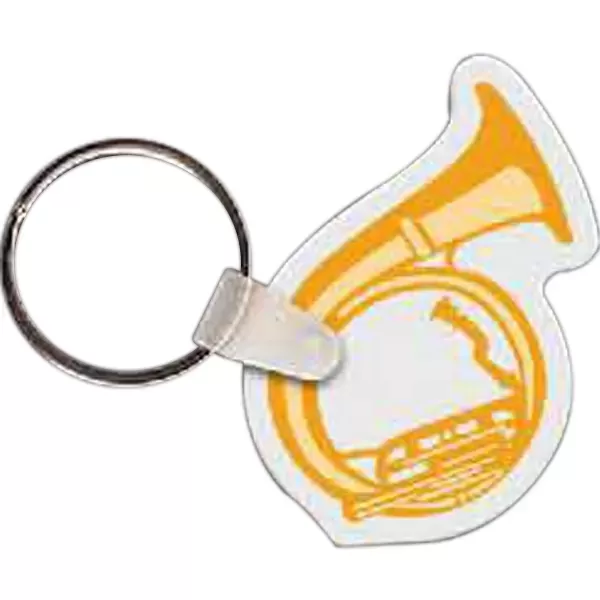Tuba-shaped key tag, 1.48