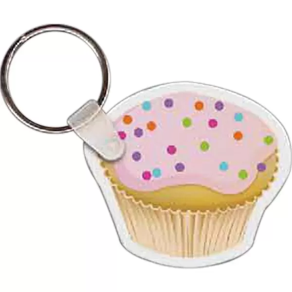 Cupcake key tag with