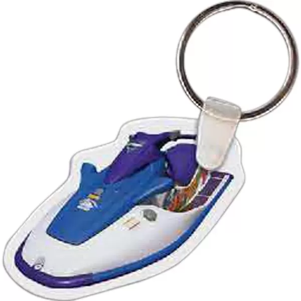 Watercraft shaped key tag,