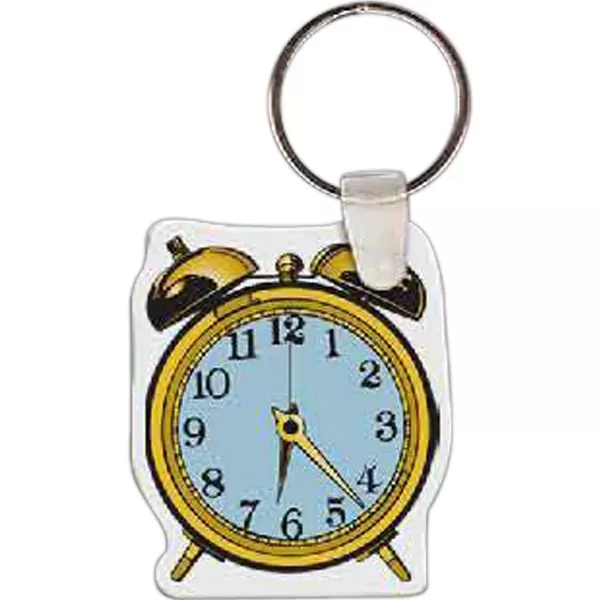 Alarm clock-shaped key tag,